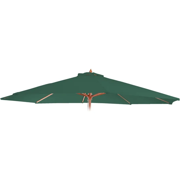 Ersatz-Bezug für Sonnenschirm Florida, Sonnenschirmbezug Ersatzbezug, Ø 3,5m Polyester 8 Streben ~ grün