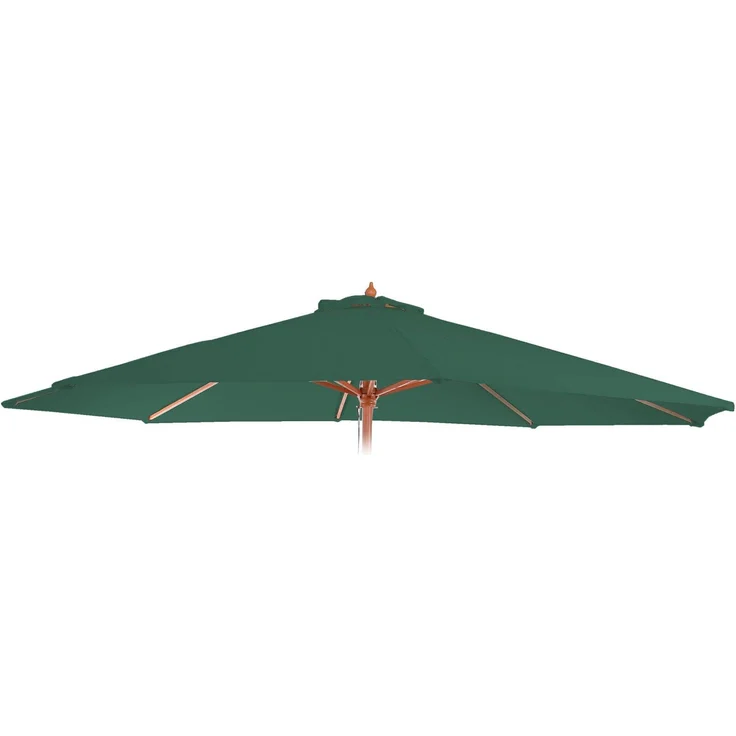 Ersatz-Bezug für Sonnenschirm Florida, Sonnenschirmbezug Ersatzbezug, Ø 3,5m Polyester 8 Streben ~ grün – Bild 1