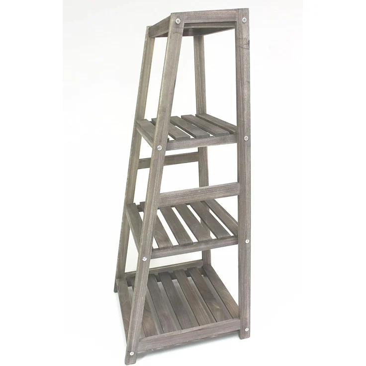 Holzregal "Leiter" Wandregal Ablageregal Regal Bücherregal Allzweckregal – Bild 4