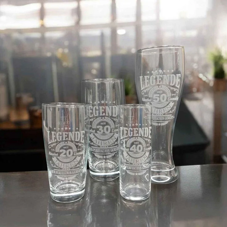 Luxentu Weizenglas Weißbierglas 0,5 Liter - Legende seit 50 Jahren – Bild 2