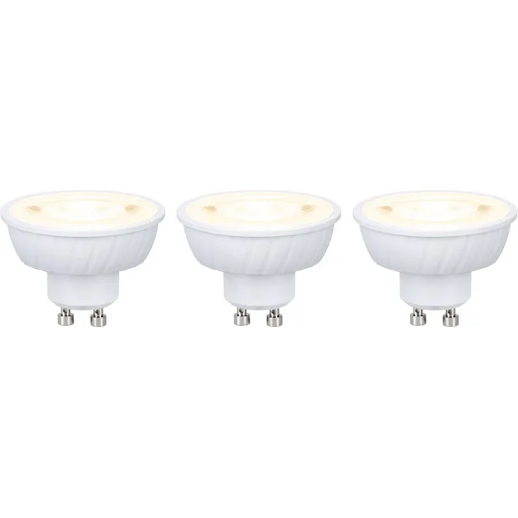 Paulmann 29268 Standard 230V LED Reflektor 3-er Set GU10 550lm 2700K Signalweiß