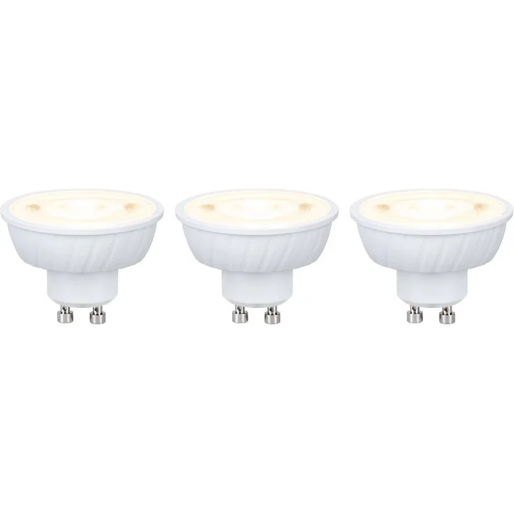 Paulmann 29268 Standard 230V LED Reflektor 3-er Set GU10 550lm 2700K Signalweiß – Bild 1