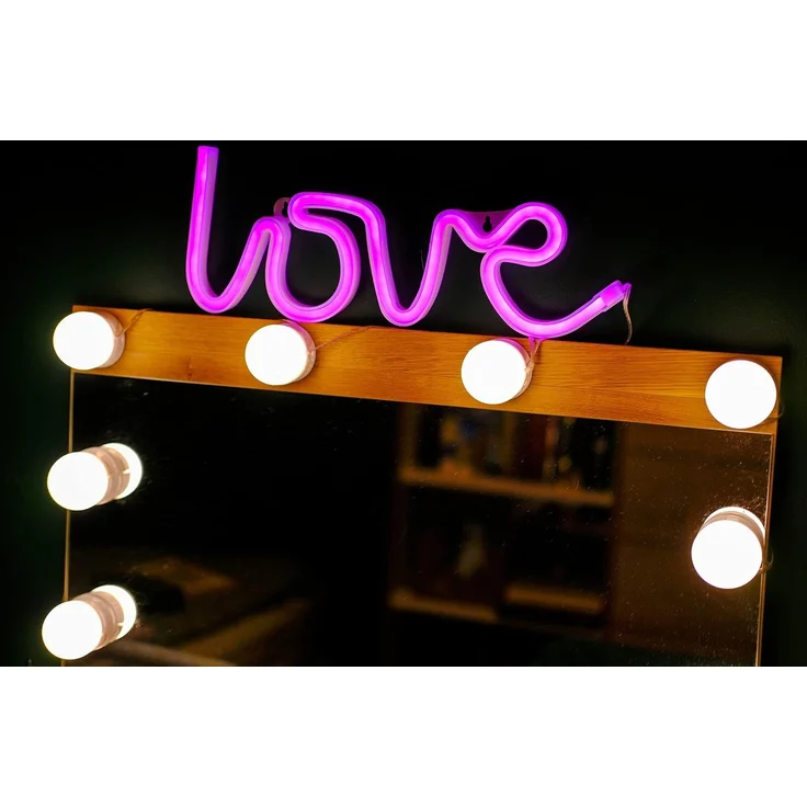 Forever Light Neon LED-Leuchte LOVE pink – FLNE05 – Bild 3