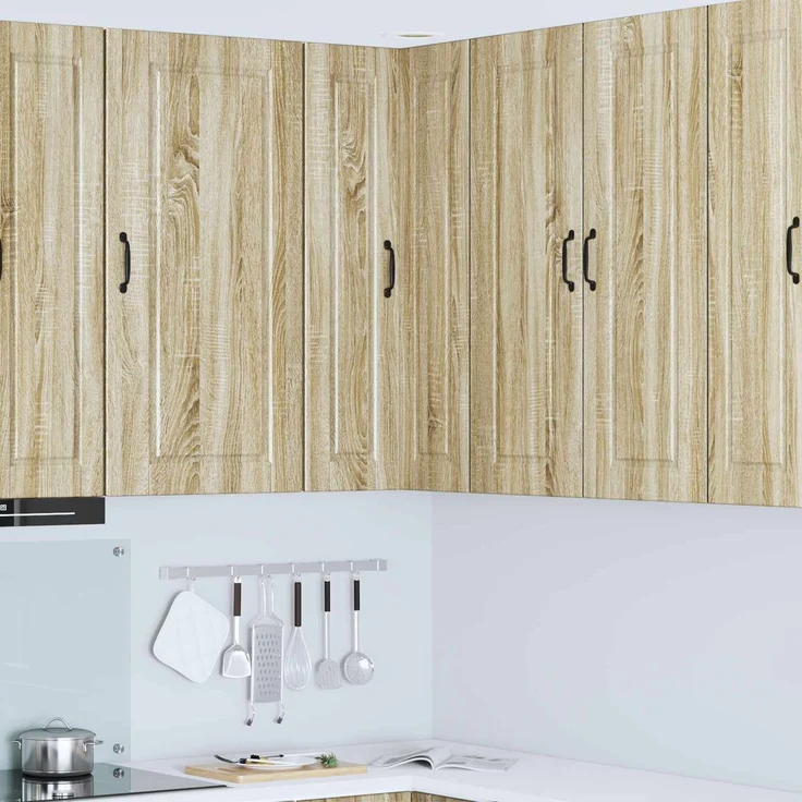 vidaXL Wand-Eckschrank PORTO Sonoma-Eiche 57 x 57 x 100 cm 885517 – Bild 1
