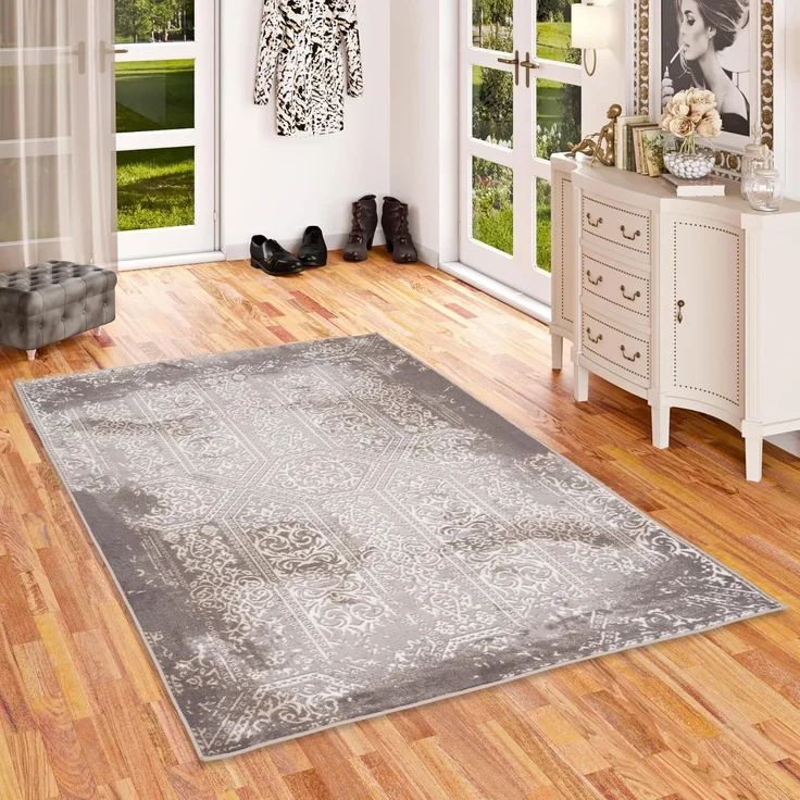 Pergamon Designteppich Designer Teppich Tawira Vintage Klassik, Rechteckig, Höhe: 12 mm – Bild 1