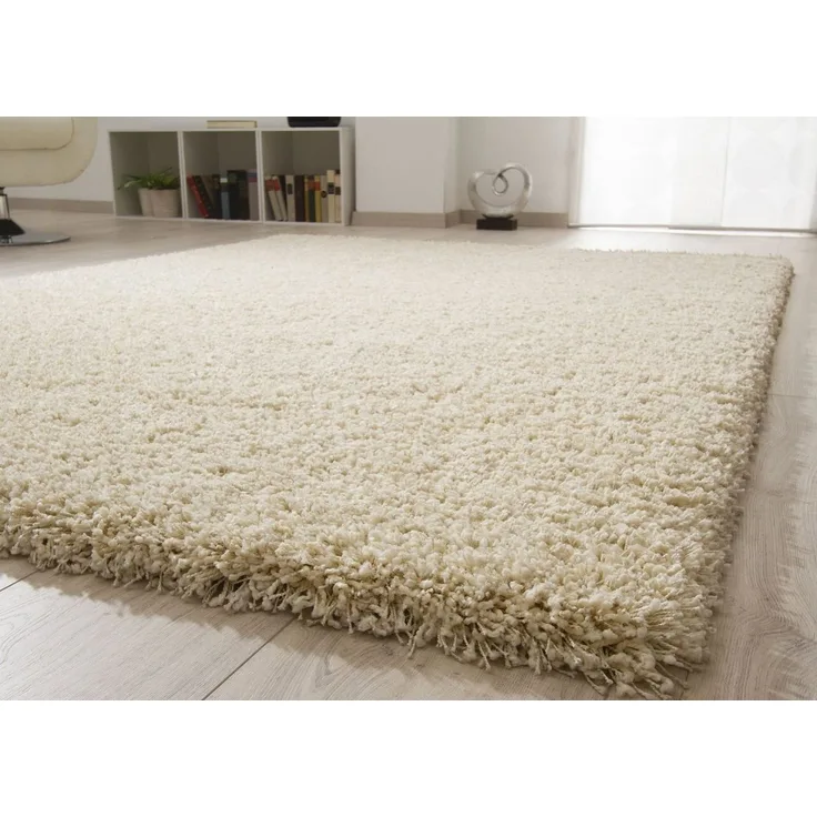 Hochflor Teppich Twilight, Farbe: Creme, Größe: 80x150 cm