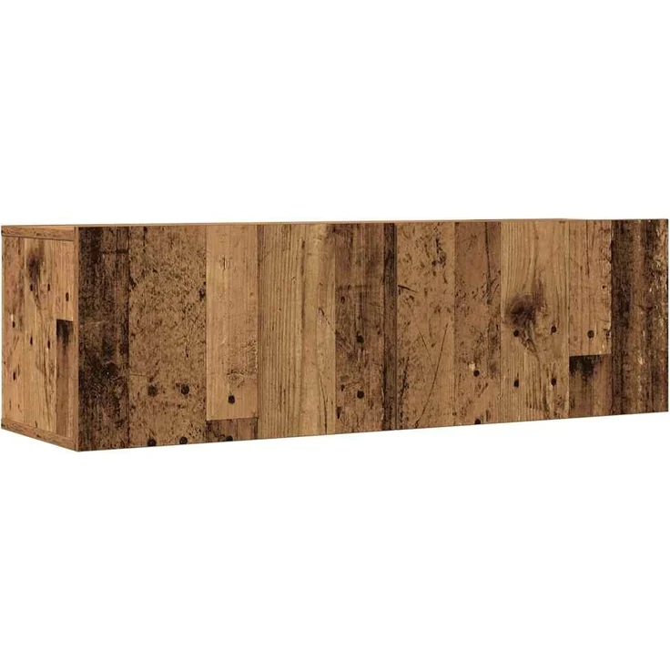 vidaXL 7-tlg. TV-Schrank-Set Wandmontage Altholz-Optik Holzwerkstoff 3329211 – Bild 7