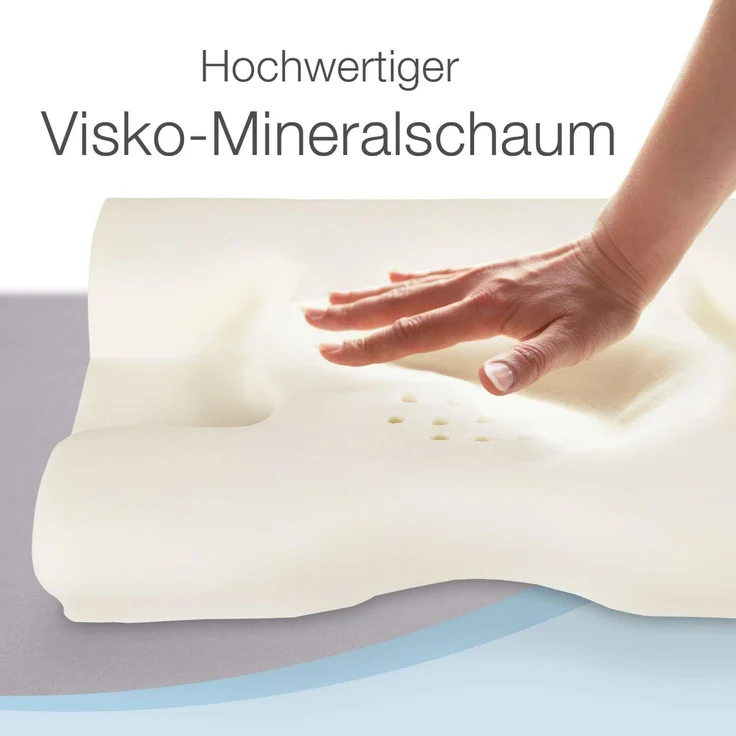 Bestschlaf Seitenschläferkissen mit Aloe Vera 3D Bezug, 1-tlg, Hausstauballergiker geeignet – Bild 6