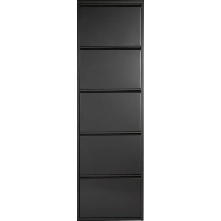 Schuhkipper >BLACK< (1stk) Schwarz lackiert, Metall, montiert - 50x172x15cm (BxHxT) – Bild 1