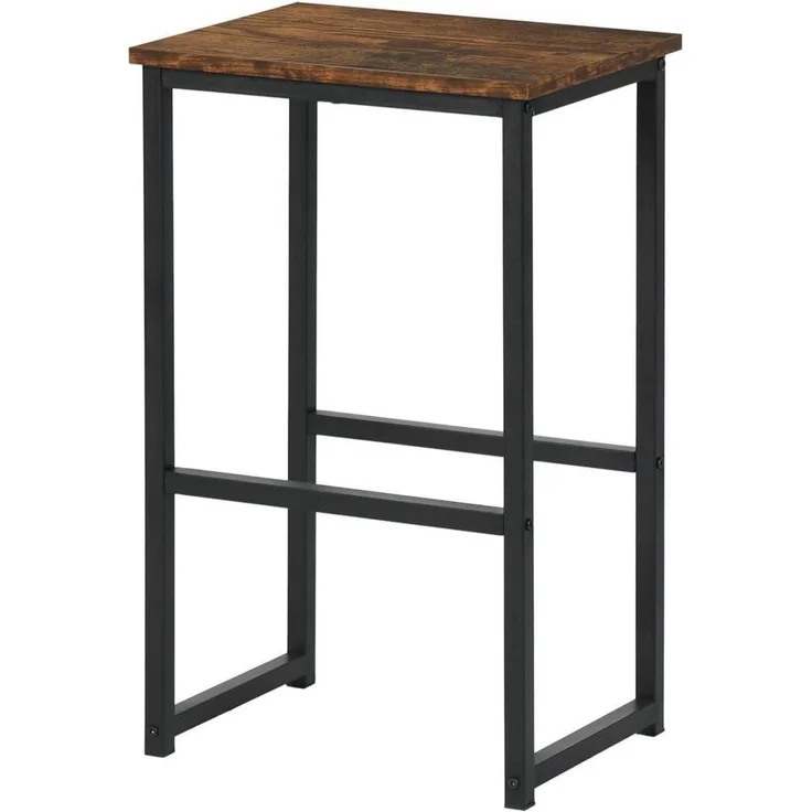 Bartisch 100x50x90cm Barhocker 4er Set Industriestil Küche Braun – Bild 9
