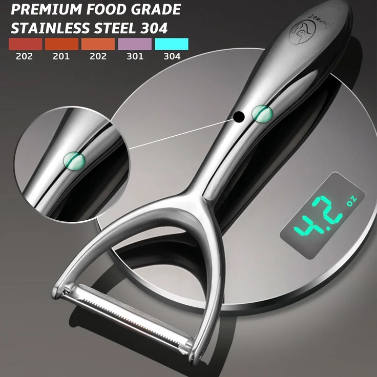 Y-Sparschäler / Pendelschäler,Y-Gemüseschäler, Edelstahl, High-Tensile Klinge für Obst und Gemüse – Bild 3