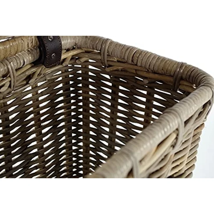 Kobolo Aufbewahrungskorb Universalkorb mit Deckel - Rattan kubu grey 1870 – Bild 6