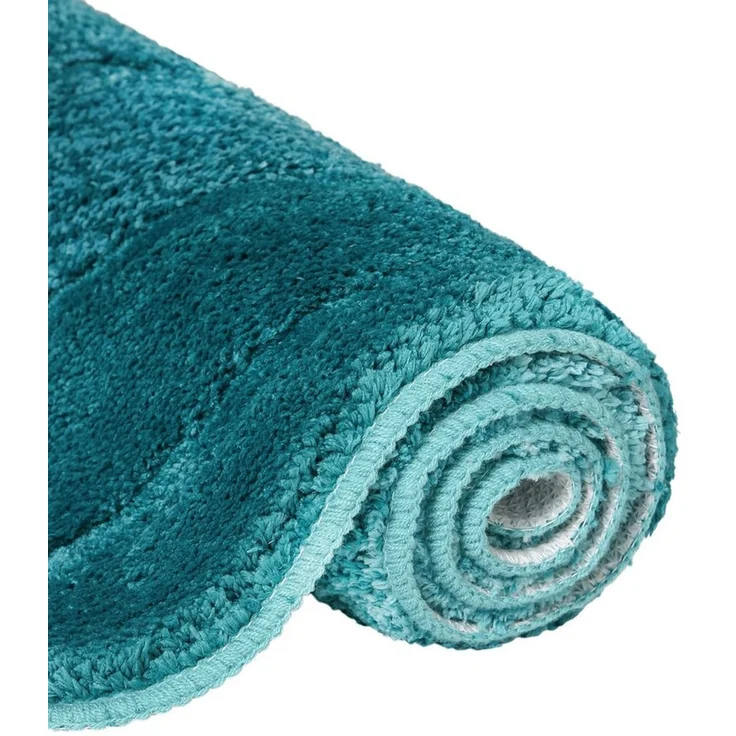 OTTO home Badematte Josie, Badvorleger, Badezimmer Teppich, Höhe 20 mm, rutschhemmend beschichtet, fußbodenheizungsgeeignet, schnell trocknend, strapazierfähig, Polyester, rechteckig, 3-tlg. Stand-WC Set, Badteppich, Badematten, rechteckig, rund & als ... – Bild 3