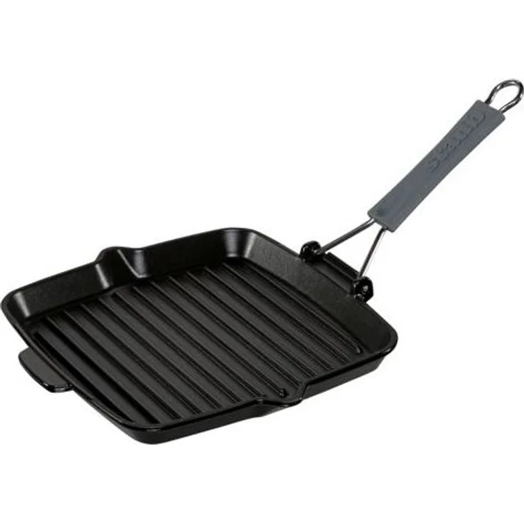 Staub Grillpfanne induktion quadratisch 24x24 cm schwarz Töpfe & Pfannen