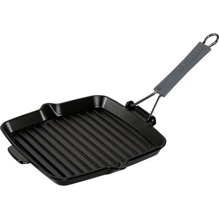 Staub Grillpfanne induktion quadratisch 24x24 cm schwarz Töpfe & Pfannen – Bild 1