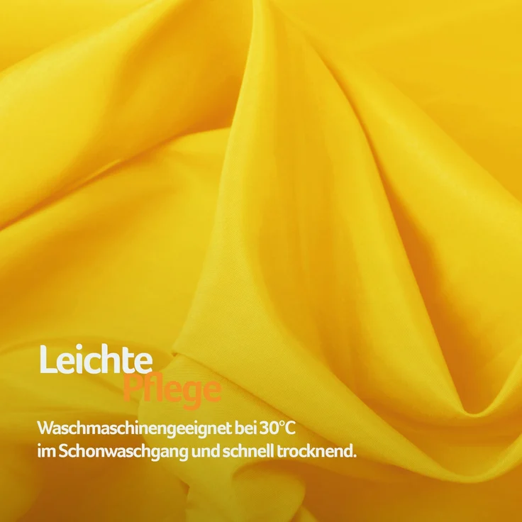 Gardine mit Ösen *** x *** cm ( Breite x Länge ) in ***, blickdichter Vorhang, Ösenvorhang in vielen Variationen 140x175 cm Gelb – Bild 9