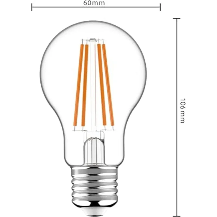 proventa LED-Leuchtmittel LED-Birne, E27, E27 mit HF-Bewegungssensor 7W warmweiß Dämmerungssensor – Bild 2
