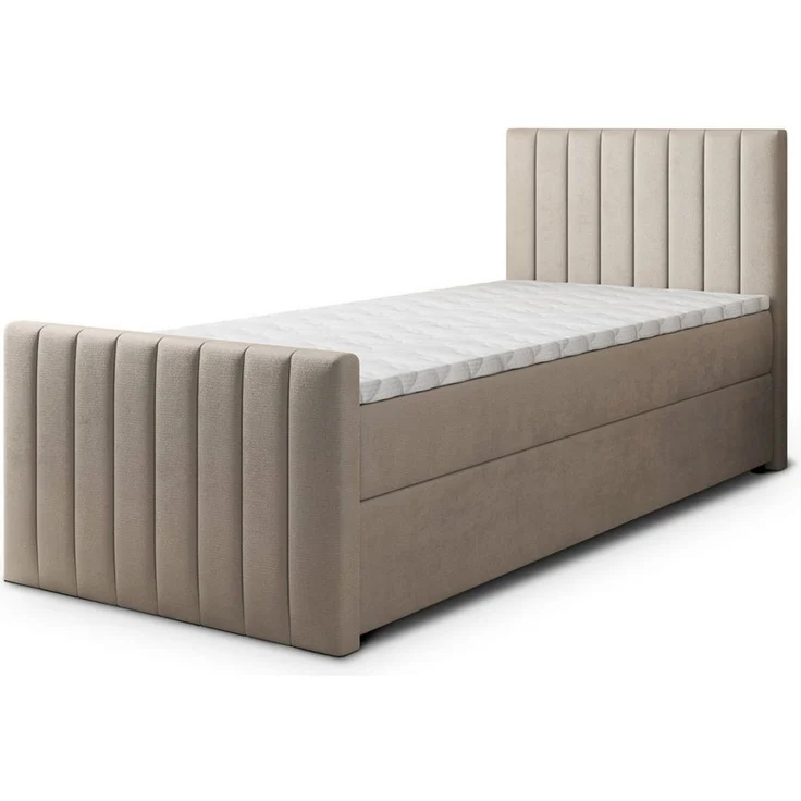 Masseno Boxbett ARION 100x200 cm mit Bonell Matratze und Topper – Bild 2