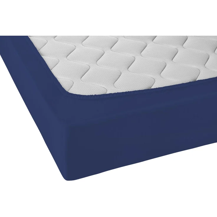 Castell Jersey-Stretch-Spannbetttuch, Dunkelblau, 1x 140x200 cm - 160x200 cm, 90x200 cm – Bild 2