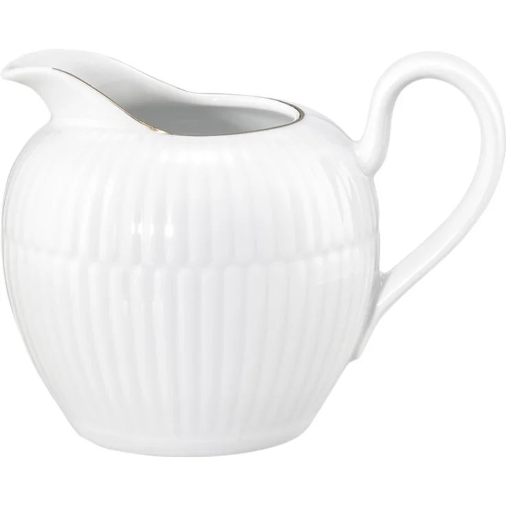Seltmann Weiden Amina Milchkännchen 290 ml Weiß mit Goldrand – Bild 1