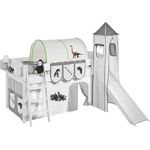 Tunnel 'Dinos Grün' für Hochbett, Spielbett und Etagenbett