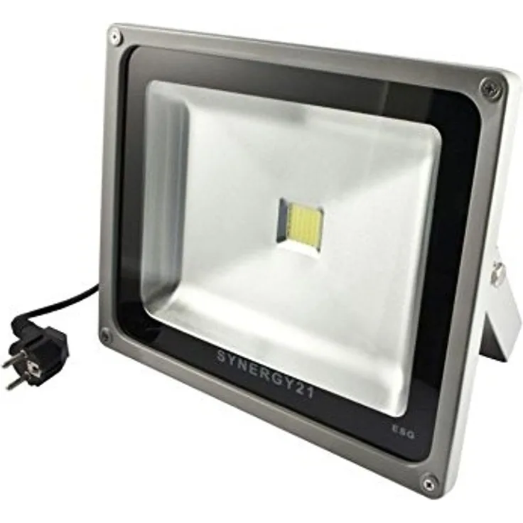Synergy 21 LED Spot Outdoor Baustrahler 30W schwarzes Gehäuse - kaltweiß V2
