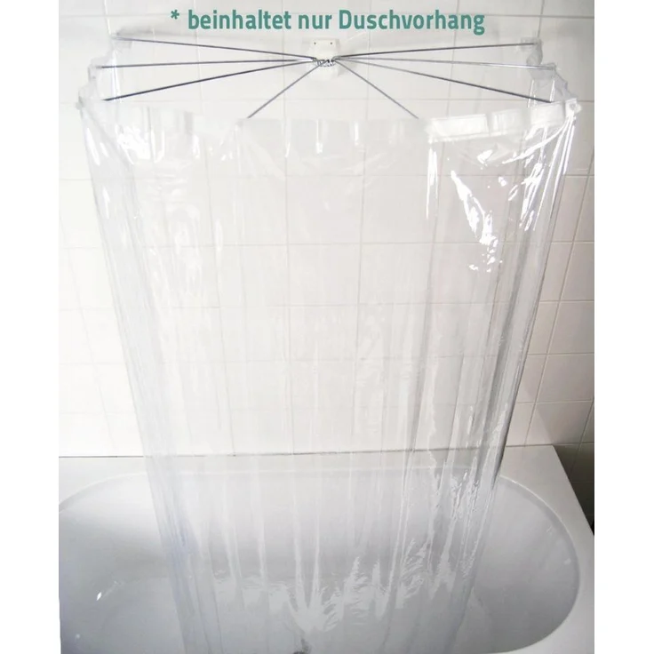 Ridder Duschvorhang Brillant transparent Breite 210 cm – Bild 1