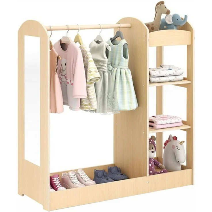 KOMFOTTEU Kleiderständer Kindergarderobe, 93,5 x 38 x 100 cm – Bild 4