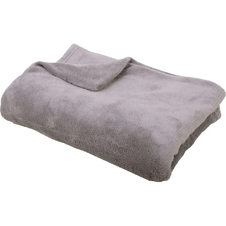 Babydecke Mikrofaser Bestcount 70x100 cm hellgrau - steingrau – Bild 3