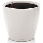 LECHUZA Blumentopf CLASSICO LS 35 ALL-IN-ONE Set Hochglanz-Weiß 16060 421469