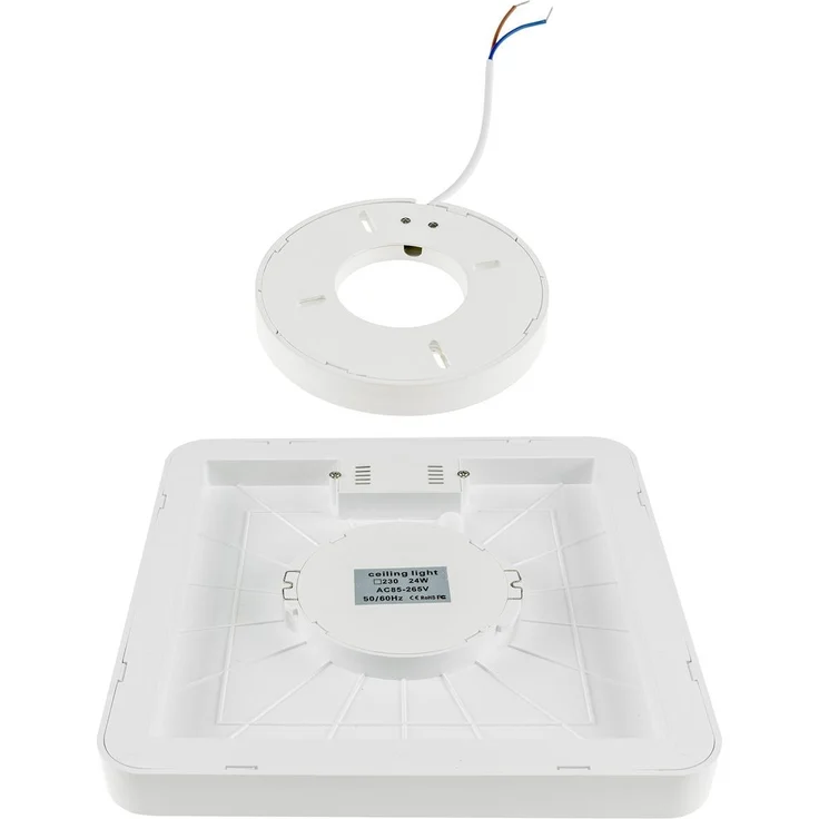 LED Deckenleuchte "Santano 36 Qw" 30x30cm, 32W, 2928lm, 2900K warmweiß – Bild 6