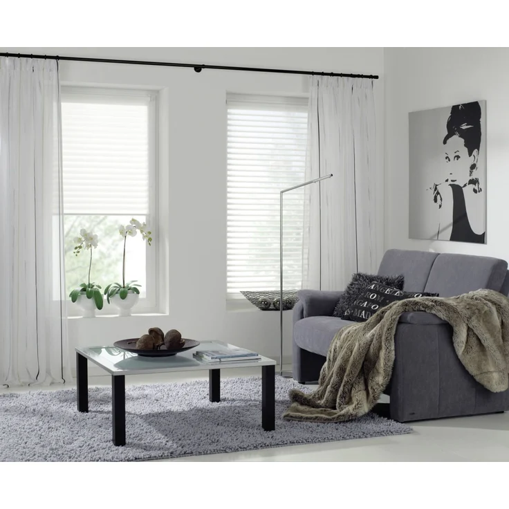 Gardinia Endstück für Gardinenstange Chicago Zylinder für Ø 20 mm schwarz-matt – Bild 4