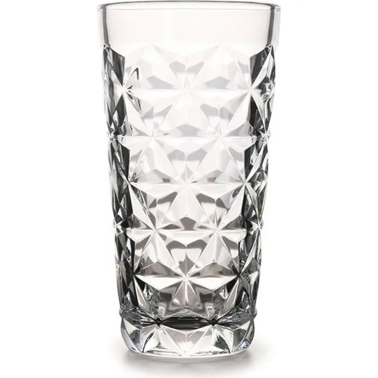 Pasabahce 4-teiliger Trinkgläser-Set Longdrinkgläser Softtrinkglas 285 ml Transparent Kristall-Look