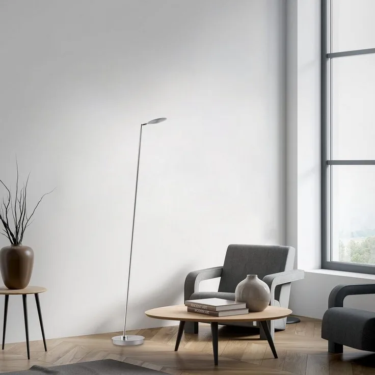 Paul Neuhaus LED Stehlampe AKKU BENTE, Farbsteuerung, LED fest integriert, warmweiß - kaltweiß, Tastdimmer, CCT 2700-5000K, Memory, Akku betrieben, flexibel