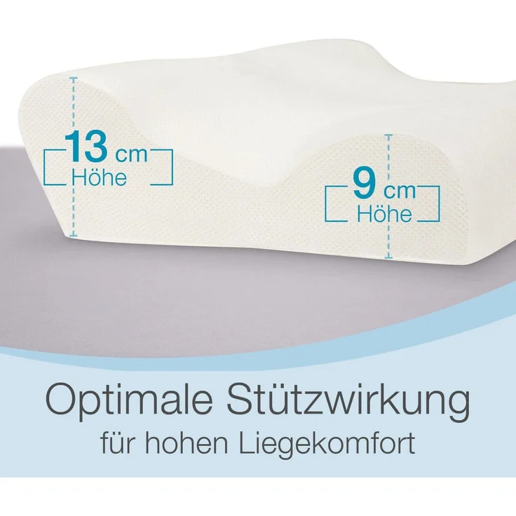 Bestschlaf Seitenschläferkissen mit Aloe Vera 3D Bezug, 1-tlg, Hausstauballergiker geeignet – Bild 3
