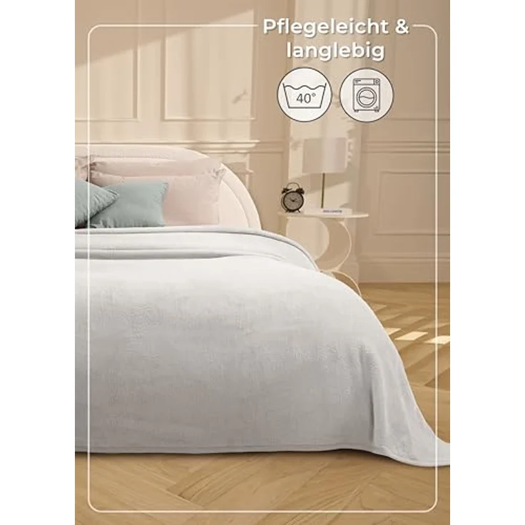 Wohndecke Wohndecke aus Baumwolle - Kuscheldecke, Baumwolldecke -, Laynenburg, Decke als Sofa-decke, Couchdecke, Wolldecke aus Baumwollmix – Bild 8