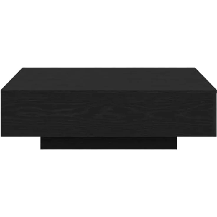 vidaXL Couchtisch Schwarz Eichen-Optik 100 x 100 x 31 cm 863005 – Bild 2