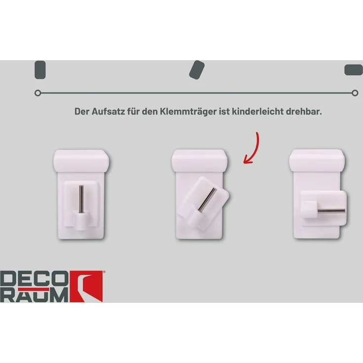 Deco-Raum® Fensterhaken Dekohaken Fensterclip für Fensterdekoration Weiß - Fensterdicke: 10-27mm UNIVERSAL | Set: 10 Stück | Material: Kunststoff/Metall | Farbe: Weiß – Bild 5