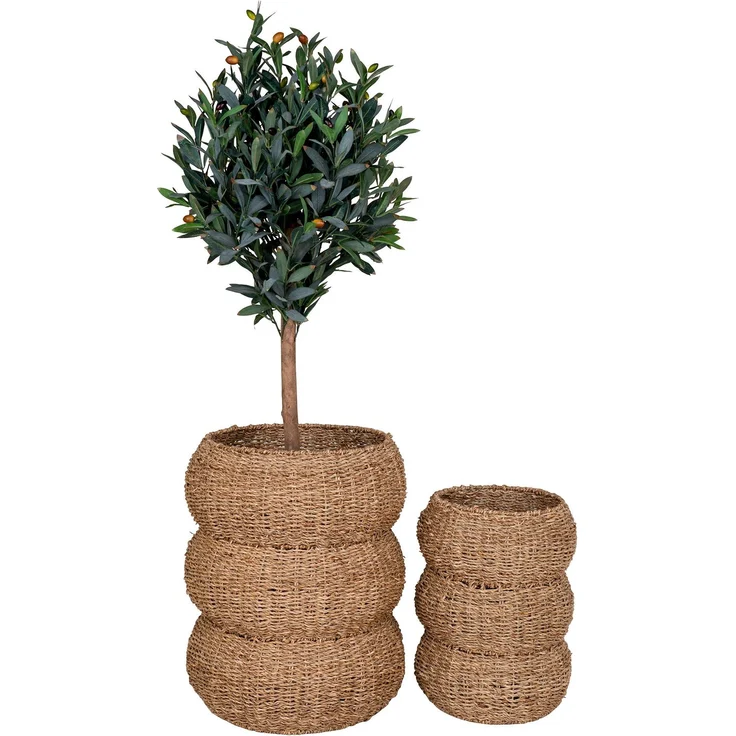 House Nordic Körbe, Seegras, Natur, 2er Set – Bild 2