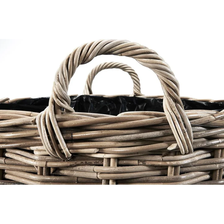 Kobolo Pflanzkübel Pflanzkorb SELINA Rattan mit Folie ausgeschlagen (1 Stück) – Bild 6