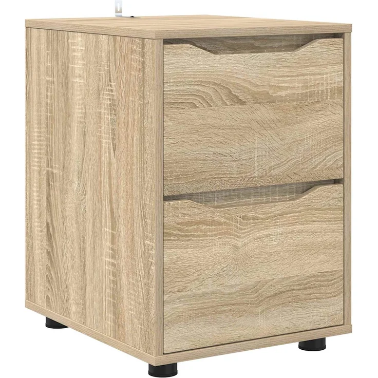 vidaXL Aufbewahrungsschrank 40 x 48 x 57 cm Holzwerkstoff Sonoma-Eiche 888839 – Bild 2