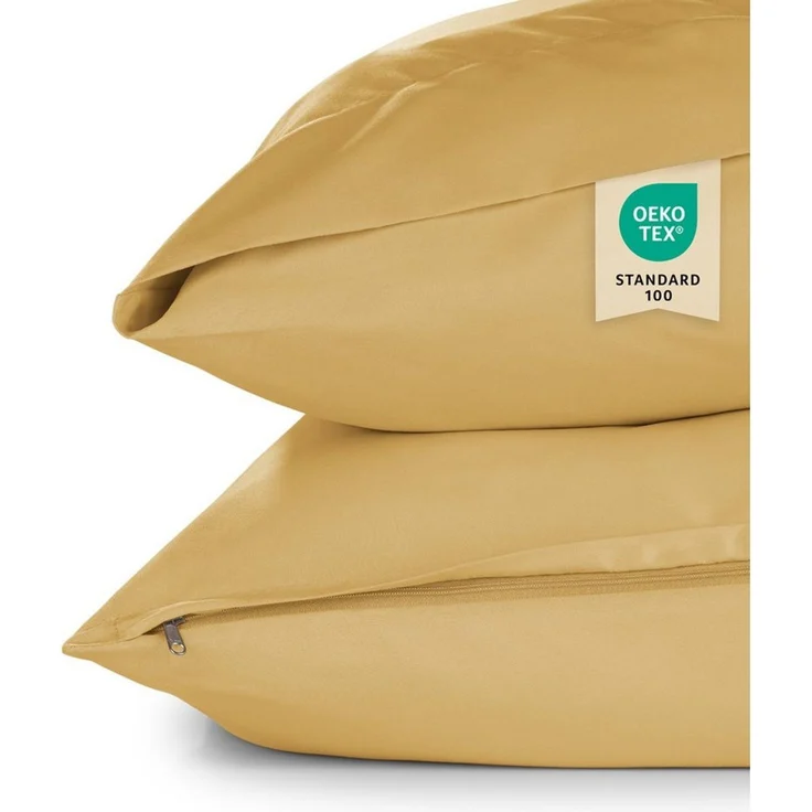 Blumtal Kissenbezüge aus gebürstetem Mikrofaser-Gewebe - Oeko-TEX zert. Kissenbezüge, (2 Stück), mit Reißverschluss oder Verschlusslasche – Bild 1