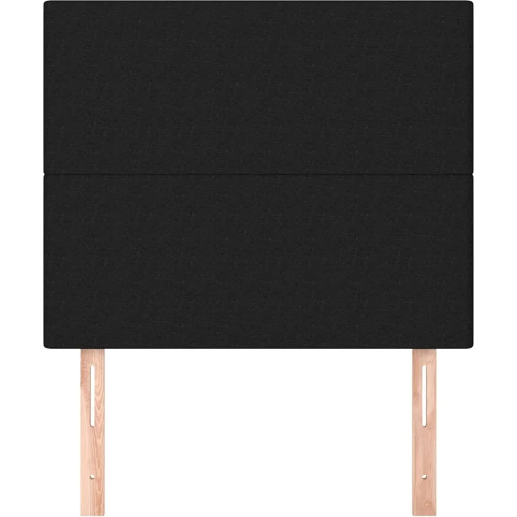 vidaXL Kopfteile 2 Stk. Schwarz 90x5x78/88 cm Stoff 3116036 – Bild 3