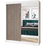 A&J MöbelLand Schwebetürenschrank MIT 2-türig Schrank mit Spiegel