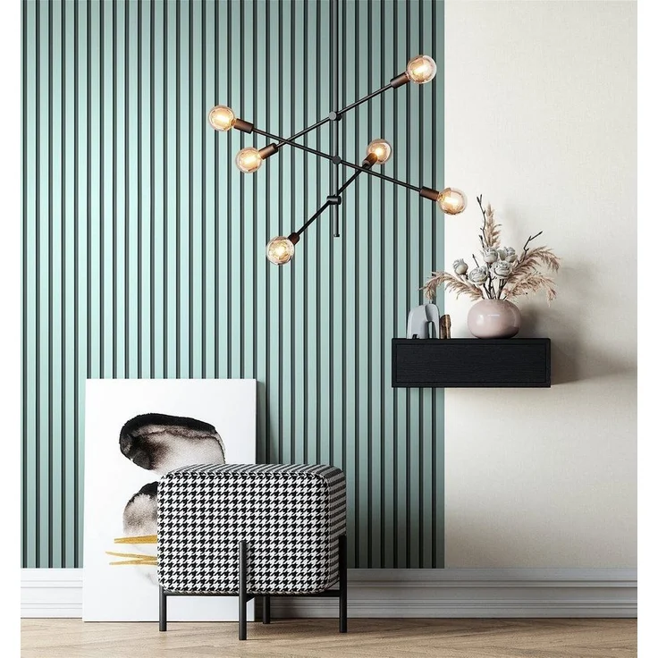 Newroom Vliestapete, Blau Tapete Skandinavisch Paneele - Holzwandpaneele Wandpaneele Blaugrau Modern Lamelle für Wohnzimmer Schlafzimmer Flur – Bild 3