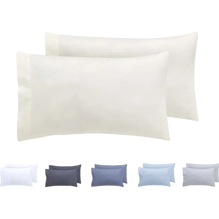 Kissenbezüge, extra weiche Mikrofaser, hypoallergen, Set mit 2 Kissenbezügen 30X50 cm Beige