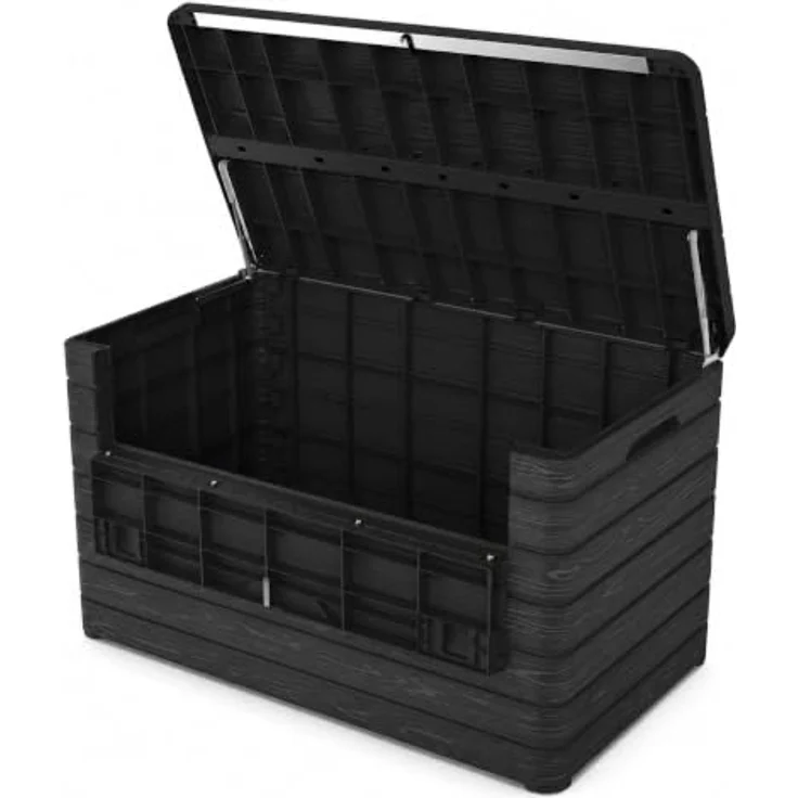 Koll Living Gartenbox Nora, 970 Liter, Kunststoff, anthrazit, abschließbar, mit aufklappbarer Front und Gasdruckfedern – Bild 1