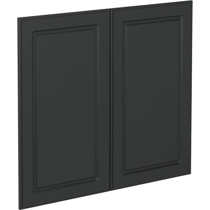 Küchenfront R-Line Anthrazit Landhaus 79.2 x 71.3 cm Möbelfront für den Spülenunterschrank Vicco – Bild 1