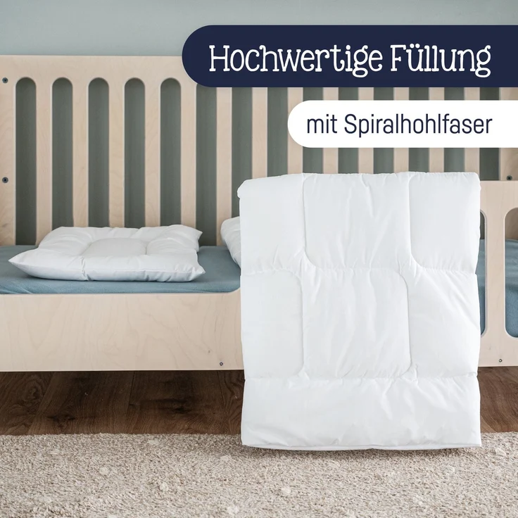 Julius Zöllner 'Hygienika' Kissen und Bettdecke, 80/80+35/40 – Bild 10