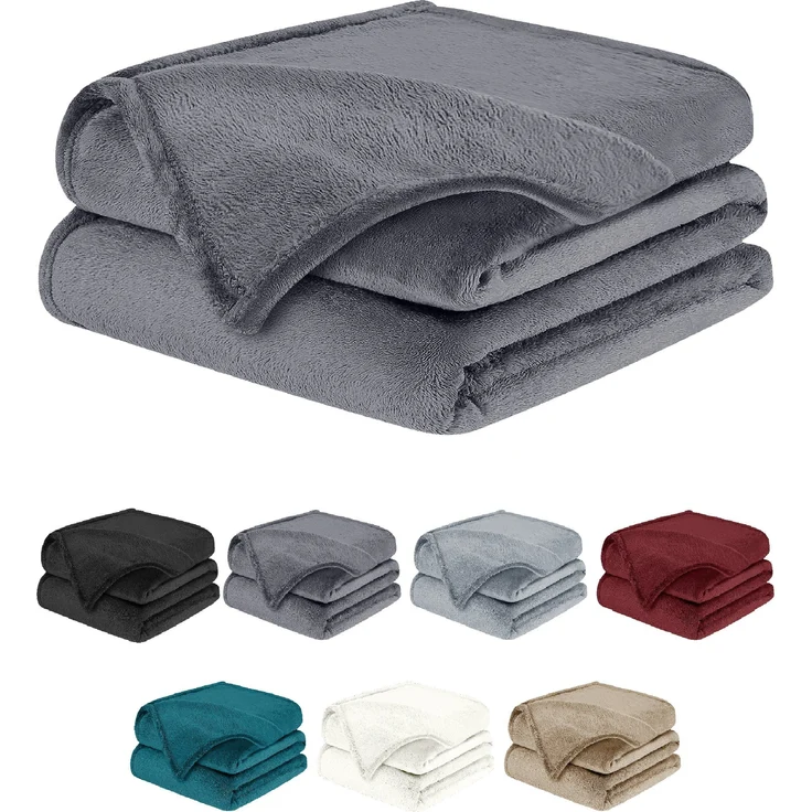 Kuscheldecke – weiche Fleecedecke, als Tagesdecke oder Bettdecke,150x200cm Wohndecke oder Sofa Überwurfdecke, Kuscheldecke flauschig, Outdoor Decke Rot – Bild 1